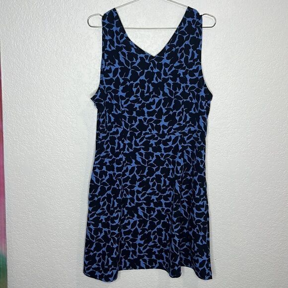 NWT UNIQLO Printed V-Neck Sleeveless Mini Dress Large - Picture 6 of 12